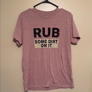 Men's Graphic Tee in Heather Pink